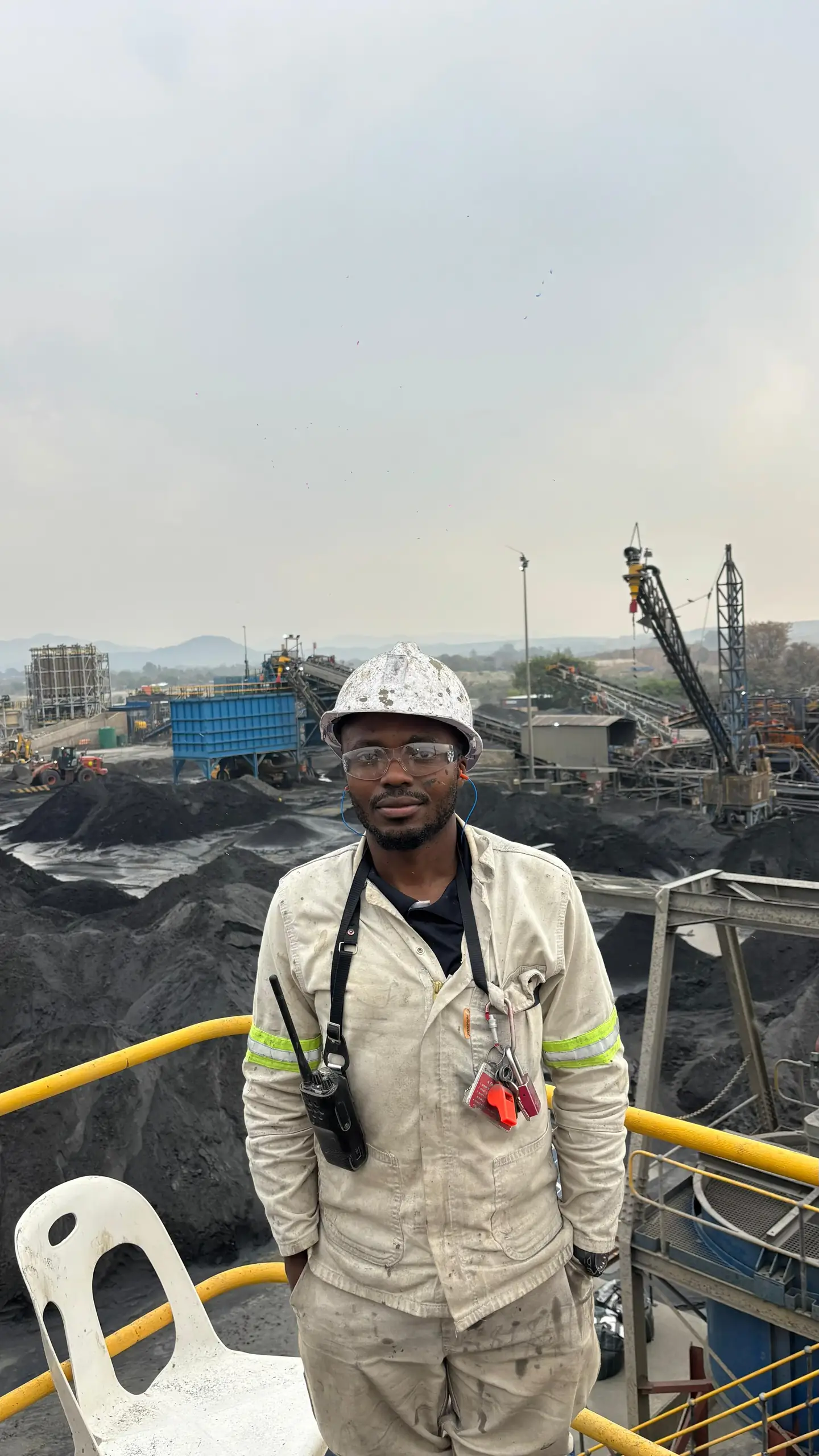 Sinako Ngcwangu at an industrial workplace